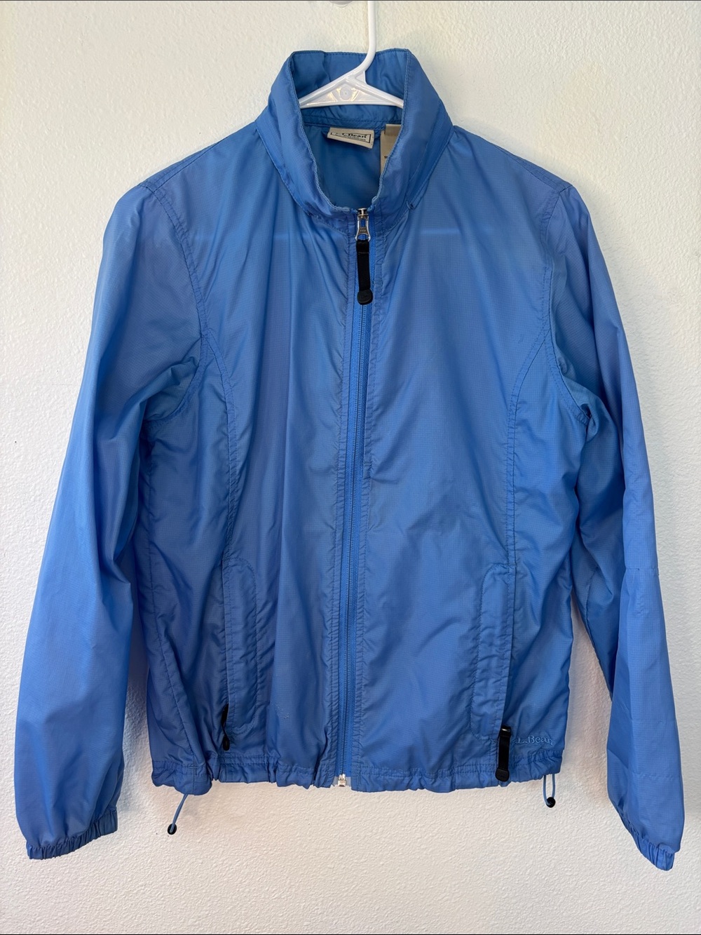 L.L. Bean Blue Lightweight Bomber Jacket Vintage -591sku